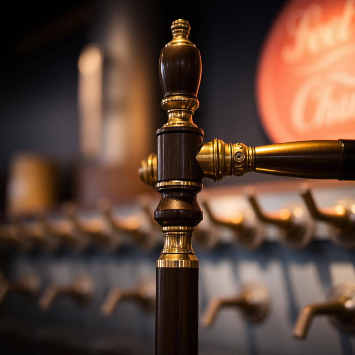 Brass brewery tap handle